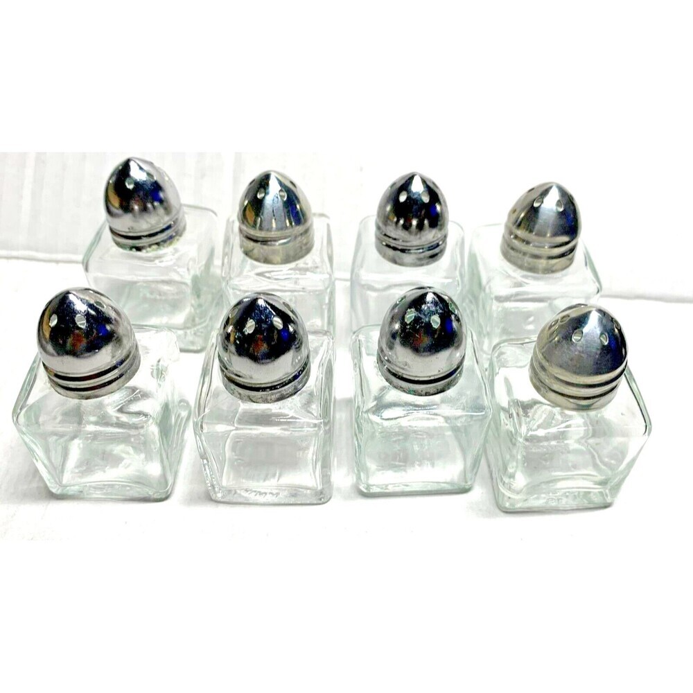 R.O.C. Individual Service Salt & Pepper Shakers Made In Taiwan 2" Tall Set of 8